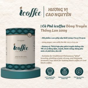 Cà Phê icoffee Dòng Truyền Thống Lon 200g